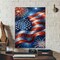 4th of July Diamond Painting Kit Fireworks Diamond Painting American Flag Diamond Art 5D Diamond Painting
